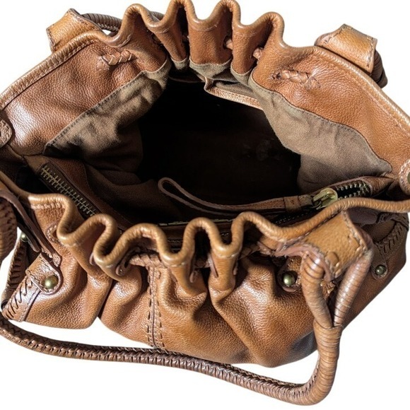 RARE Vintage Lockheart shoulder bag handtooled leather floral‎ paisley 90s y2k - Picture 12 of 13